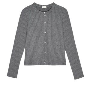 Donni Rib Cardigan in Charcoal